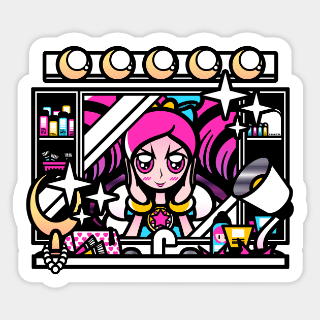 Magical Makeup Power Sticker by Combotron Robot